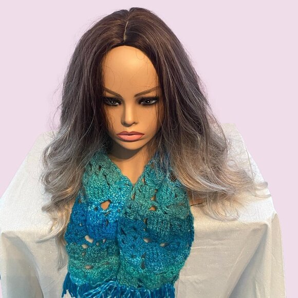 Loretta Ann Creations 43" Wrap Crocheted Scarf - Picture 4 of 6